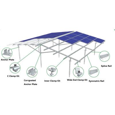 الألواح الشمسية المثبتة على مجموعة الأرض تكلفة الأساس