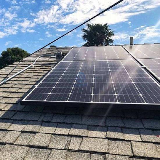 mounting solar panels on shingle roof