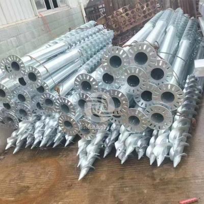 adjustable foundation screw pile for outdoor summer house