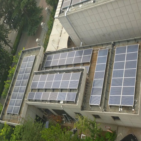  120kw مشروع السقف المسطح الشمسي في ماليزيا 2017 